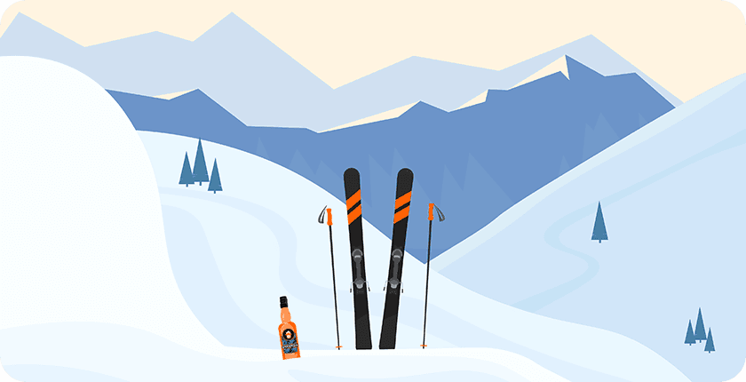 Wintersport Shotjes voor een top Après-ski