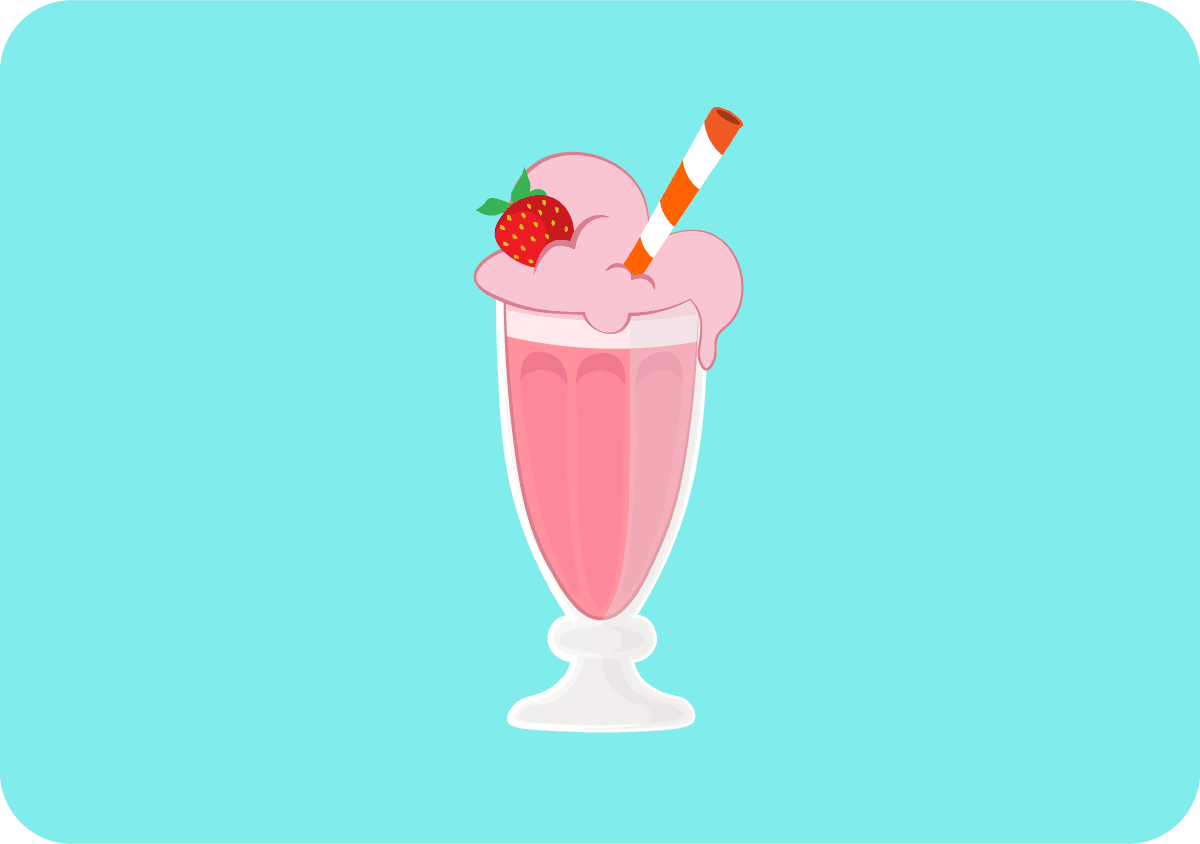 Milkshake Aardbei